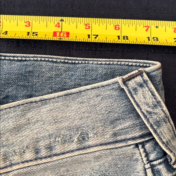 True Religion Faded Blue Denim Jeans distressed look - Picture 5 of 13